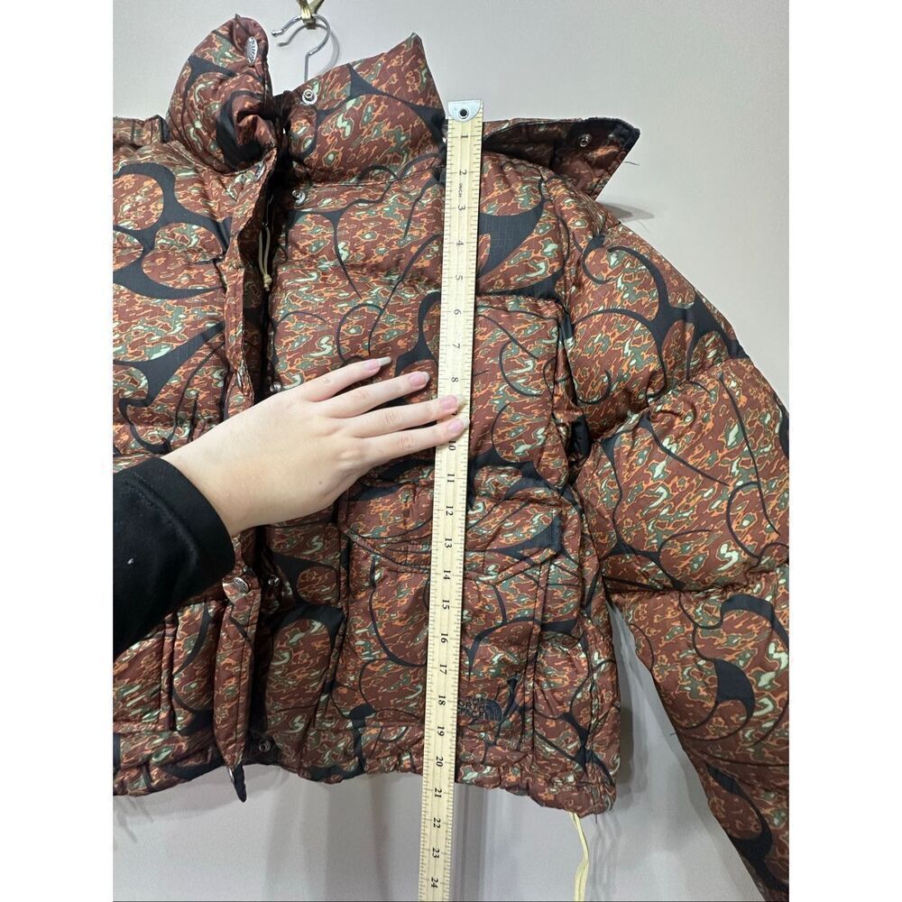 NWOT The North Face Printed 71 Sierra Down Short Hooded Puffer Jacket Women’s XS - Picture 11 of 14